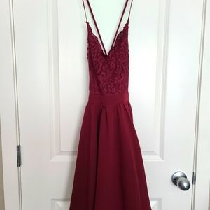 Burgundy Tobi Dress
